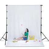 Hridz 2x3m White Backdrop For Photography Videos Events Photoshoot - 45-Degree Angle