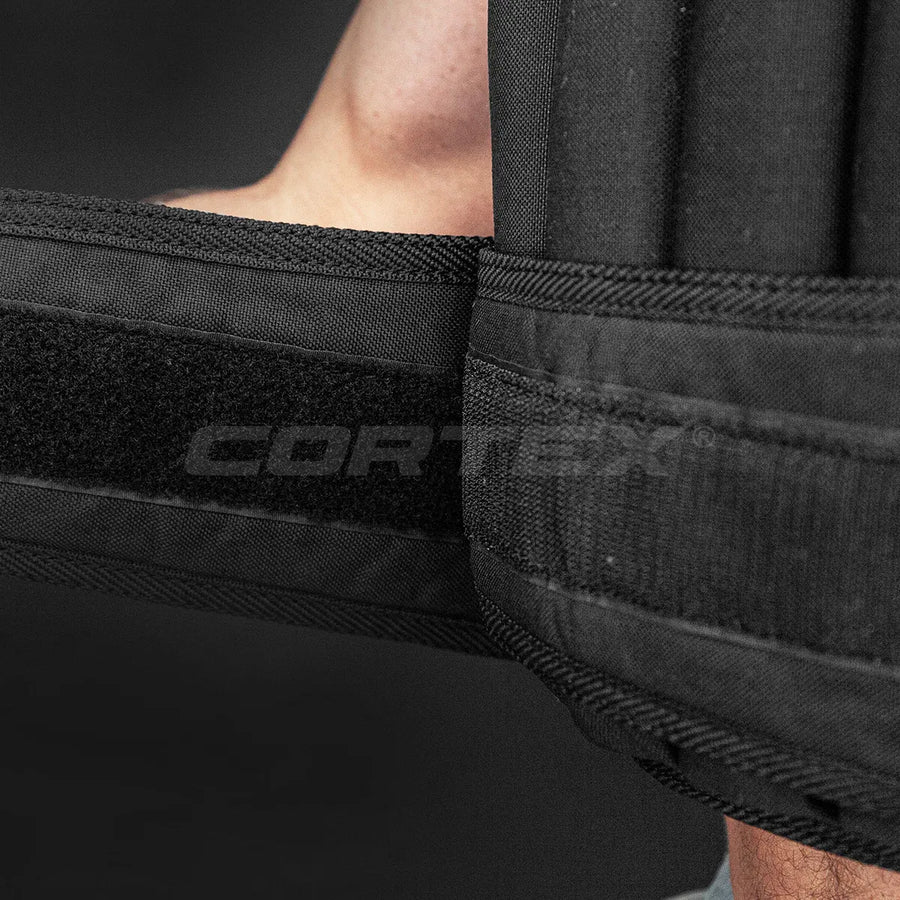 CORTEX 20kg Adjustable Weight Vest with 1kg Increments in Black