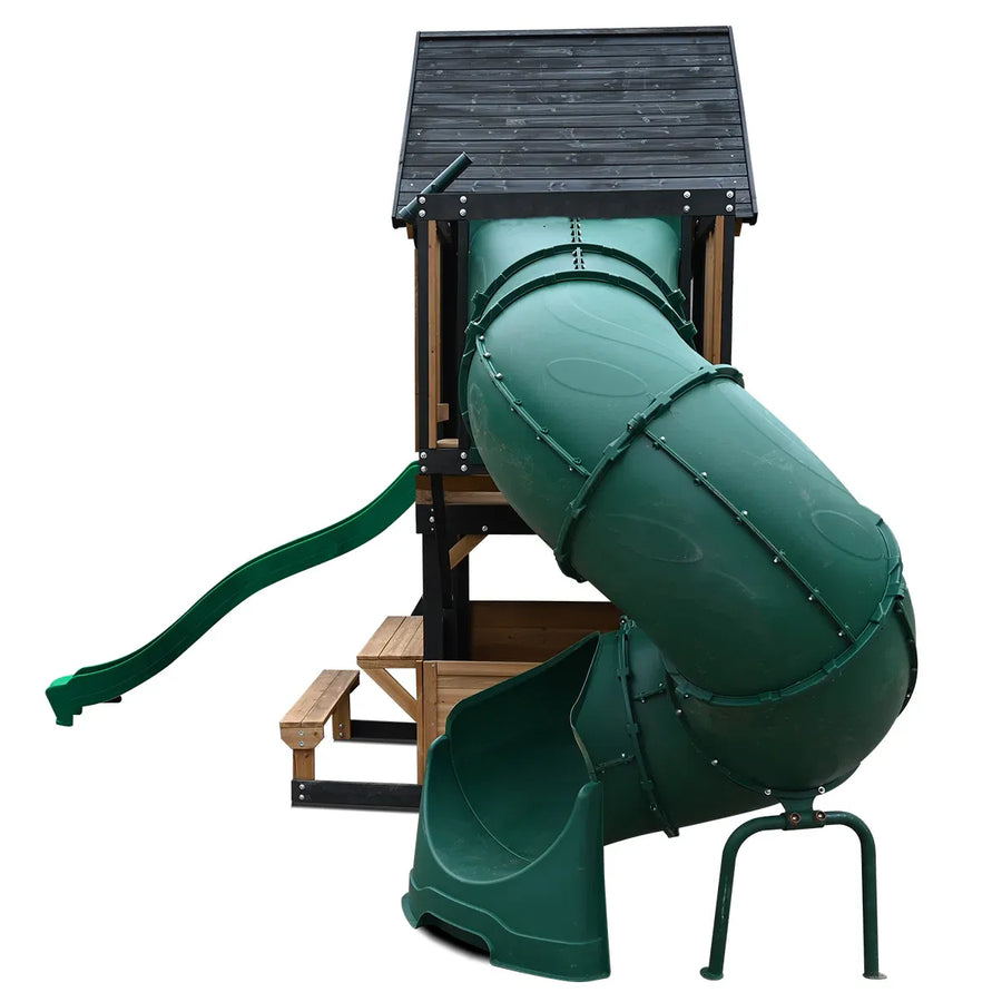 Lifespan Kids Claremont Swing Set & Play Centre with 2.2m Slide (Green)