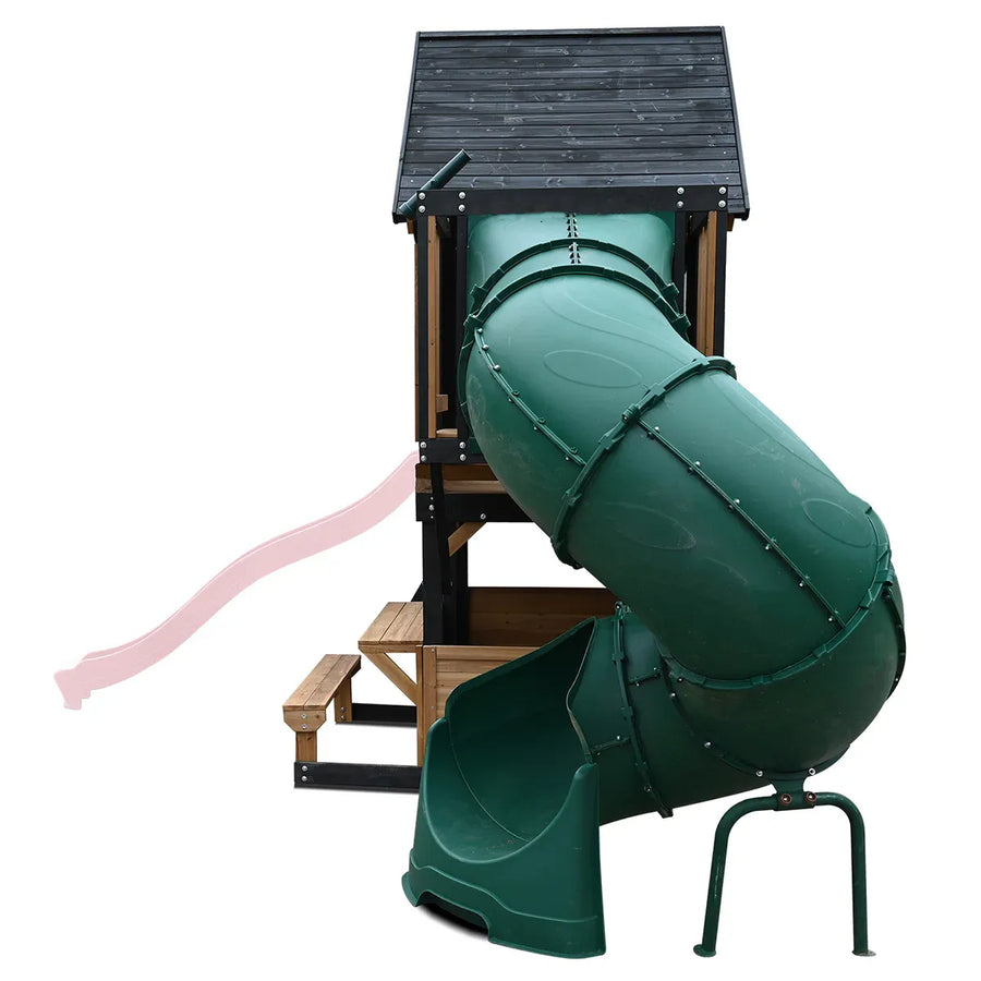 Lifespan Kids Claremont Swing Set & Play Centre with 2.2m Slide (Pastel Pink)
