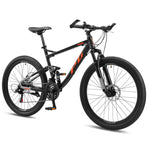 Progear Trail Dual Suspension MTB 26*19" Black Ember