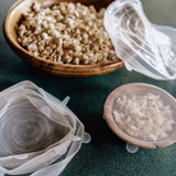 Food Grade Silicone Stretch Lids: Your Ultimate Reusable Food Covers - set of 7 (Test) - Front View