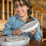 Food Grade Silicone Stretch Lids: Your Ultimate Reusable Food Covers - set of 7 (Test) - Side View