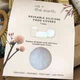 Food Grade Silicone Stretch Lids: Your Ultimate Reusable Food Covers - set of 7 (Test) - 45-Degree Angle