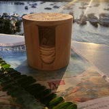 Bamboo Case for Facial Rounds - Side View