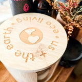 Bamboo Case for Facial Rounds - 45-Degree Angle