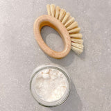 Bamboo Veggie Scrubber Brush - 45-Degree Angle