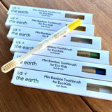 Kids Bamboo Toothbrush - Set of 2 - Close-Up Angle