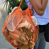 Market Day Shopping Bundle | 6 Produce Bags | Mesh Shopping Tote - Close-Up Angle