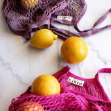 5 PACK Mesh Shopping Bag Bundle - Side View