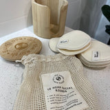 Reusable Facial Rounds Washing Set - Close-Up Angle