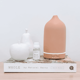Ceramic Essential Oil Diffuser - Stone Matte Finish - Side View
