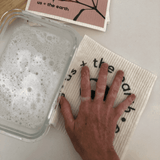 Single Swedish Eco Sponge - Washable & Biodegradable - Side View