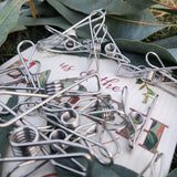 Stainless Steel Clothes 32pcs - Top-Down View