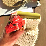 Reusable Exfoliating Sisal Soap Saver - Rear View