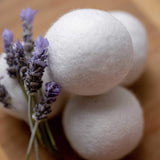 Organic Merino Wool Dryer Balls - Rear View