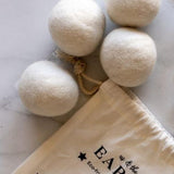 Organic Merino Wool Dryer Balls - Close-Up Angle