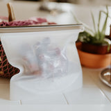 Silicone Zip Lock Food Pouch Bundle - 4 Sizes - Rear View