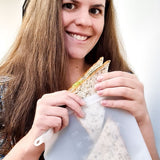 Silicone Zip Lock Food Pouch Bundle - 4 Sizes - Close-Up Angle