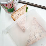 1000mL - Reusable Food Grade Silicone Zip Lock Food Pouch - Side View