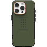 UAG Civilian Magsafe Back Case for iPhone 16 Pro - Olive Drab - Front View