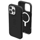 UAG Civilian Magsafe Back Case for iPhone 16 Pro Max - Black - Front View