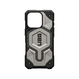 UAG Monarch Pro Back Case for iPhone 16 Pro - Titanium - Top-Down View
