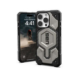 UAG Monarch Pro Back Case for iPhone 16 Pro - Titanium - 45-Degree Angle