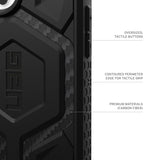 UAG Monarch Pro Back Case for iPhone 16 Pro - Carbon Fiber - Top-Down View
