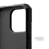 UAG Monarch Pro Back Case for iPhone 16 Pro - Carbon Fiber - 45-Degree Angle
