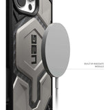 UAG Monarch Pro Back Case for iPhone 16 Pro Max - Titanium - Side View