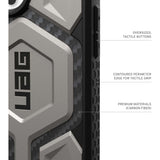 UAG Monarch Pro Back Case for iPhone 16 Pro Max - Titanium - Top-Down View