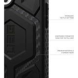 UAG Monarch Pro Back Case for iPhone 16 Pro Max - Carbon Fiber - Top-Down View