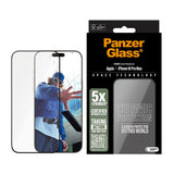 PanzerGlass Ultra-Wide Fit Ceramic Glass Screen Protector For iPhone 16 Pro Max - Clear - Front View