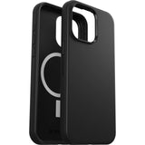 Otterbox MagSafe Symmetry+ Series Phone Case for iPhone 15 Pro Max - Black - Front View