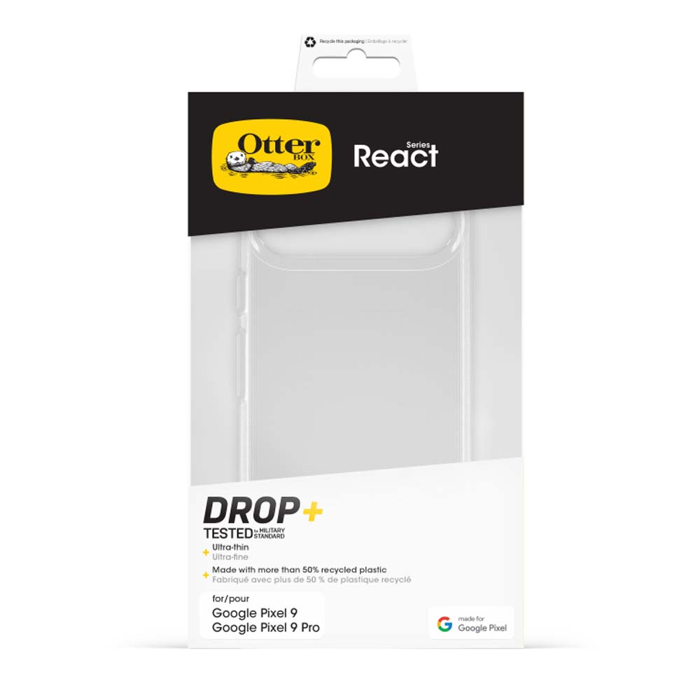 OtterBox React Back Case for Google Pixel 9/9Pro - Clear