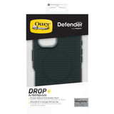OtterBox Defender MagSafe Back Case for iPhone 16 - Green - Side View
