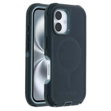 OtterBox Defender MagSafe Back Case for iPhone 16 - Green - Top-Down View