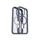OtterBox Defender XT Clear Back Case for iPhone 16 Pro Max -Clear/Blue - Top-Down View