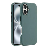 OtterBox Symmetry Cactus Leather Back Case for iPhone 16 - Green - Top-Down View