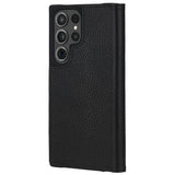 Case-Mate Wallet Folio Antimicrobial Case for Samsung Galaxy S23 Ultra - Black - Front View