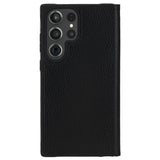 Case-Mate Wallet Folio Antimicrobial Case for Samsung Galaxy S23 Ultra - Black - Rear View