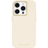 Case-Mate Silicone MagSafe Case For iPhone 15 Pro - Beige - Rear View