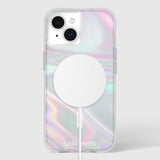 Case-Mate Soap Bubble MagSafe Case For iPhone 15 Plus - Iridescent - Front View