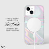 Case-Mate Soap Bubble MagSafe Case For iPhone 15 Plus - Iridescent - Top-Down View