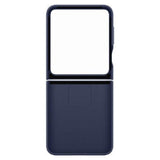 Samsung Silicone Case with Ring for Galaxy Z Flip6 - Dark Blue - Side View