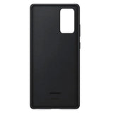Samsung Leather Cover Case for Galaxy Note20 - Black - Front View