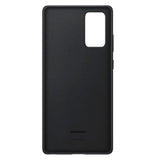 Samsung Leather Cover Case for Galaxy Note20 - Black - Top-Down View