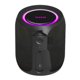 EFM Austin Mini Bluetooth Speaker with LED Colour Glow - Charcoal Black - Top-Down View