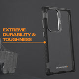 EFM Cayman Case Armour with D3O BIO for Samsung Galaxy S24 Ultra - Carbon - Side View